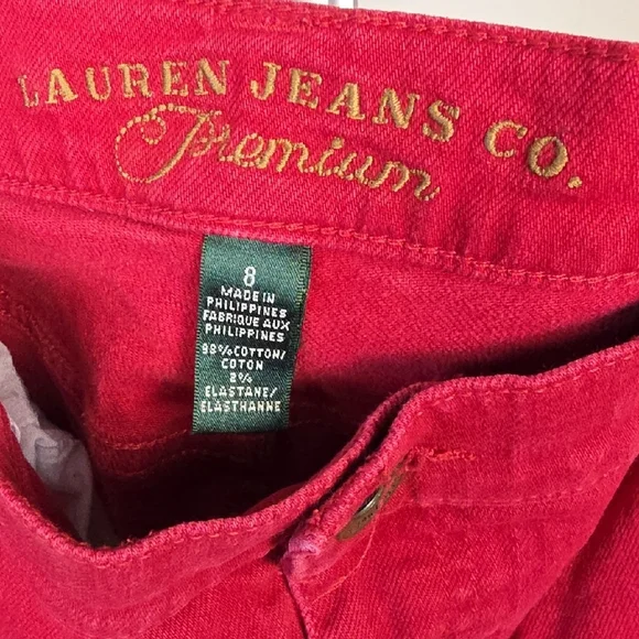 Lauren Jeans Co. Ralph Lauren – Jeans rouges Premium taille 8 - Picture 4 of 7